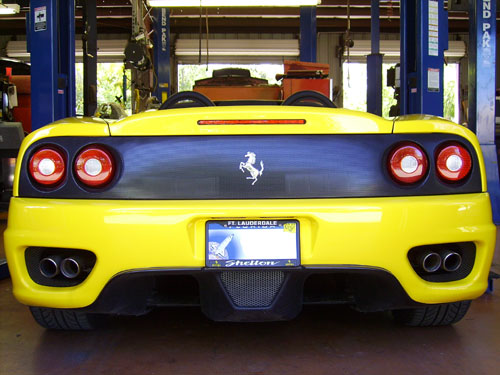Ferrari serviced at European Car Performance