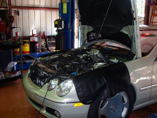 Mercedes CL600 serviced at European Car Performance