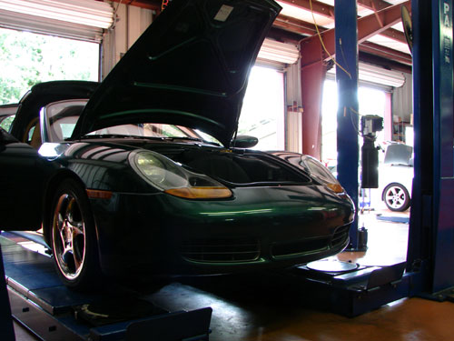 Porsche Boxster serviced at European Car Performance