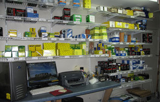 Fully stocked European parts department