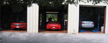 European Car Performance service bays in Stuart, Florida