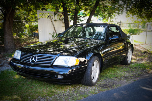 Mercedes SL serviced at European Car Performance